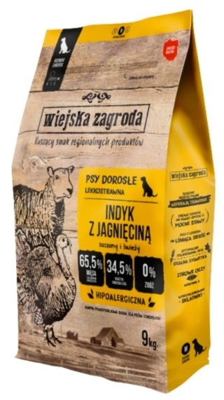 Karma sucha dla psa INDYK z JAGNIĘCINĄ 9kg